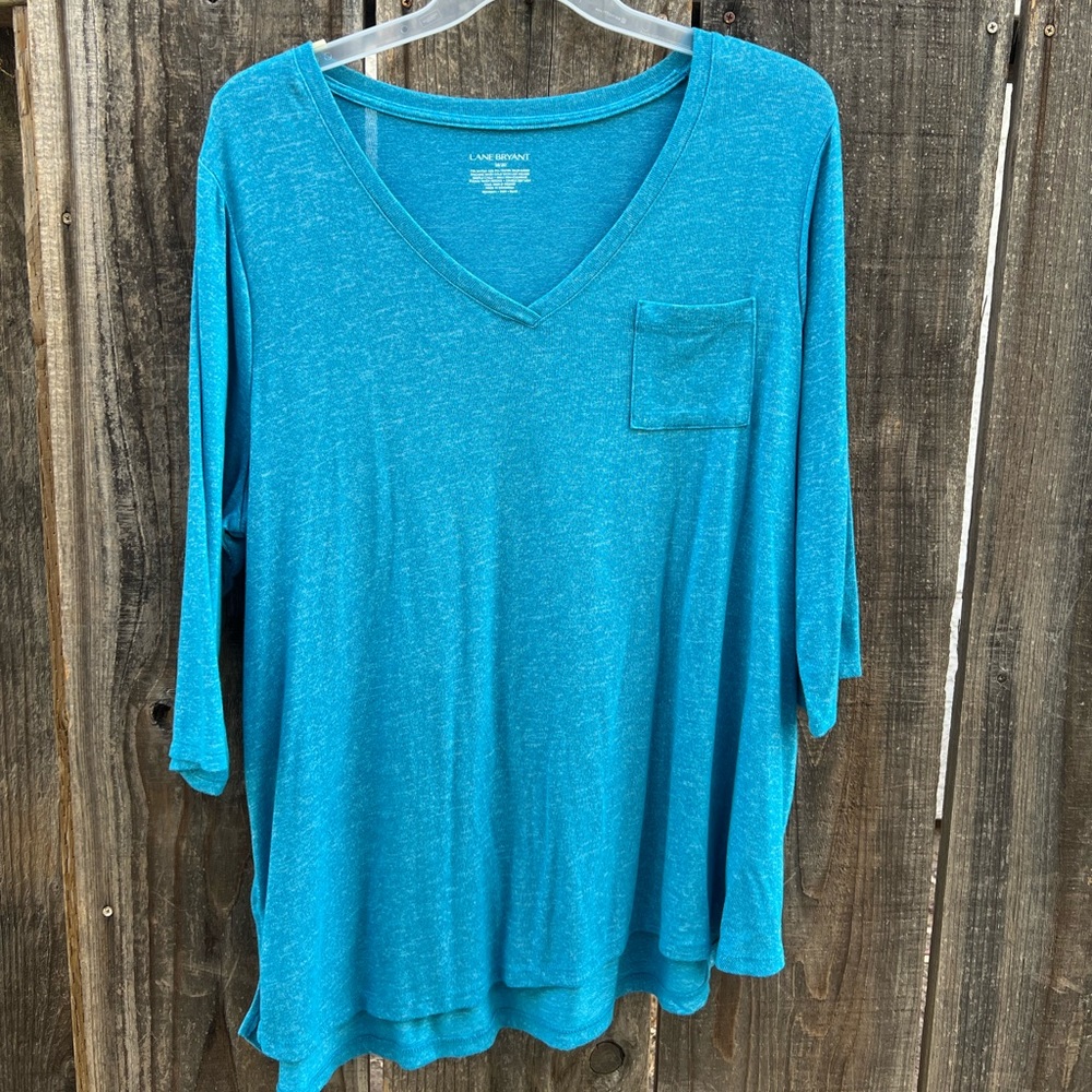 Lane Bryant lightweight knit v-neck sweater tunic top